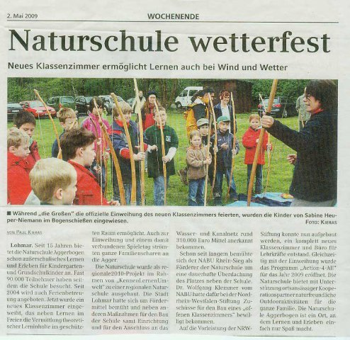 Naturschule wetterfest